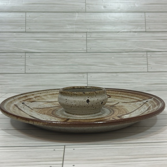 Studio Pottery Veggies and dip platter - Picture 2 of 6